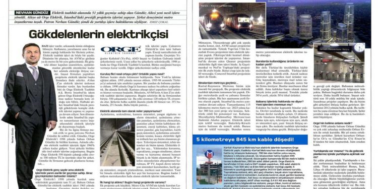 Nevhan Gündüz Gökdelenlerin Elektrikçisi