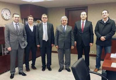 Nevhan Gündüz Halkbankası Genel Müdürüne ziyaret