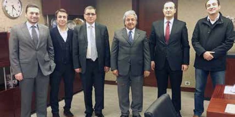 Nevhan Gündüz Halkbankası Genel Müdürüne ziyaret