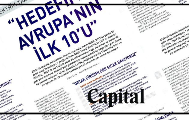 Nevhan Gündüz " Hedefimiz Avrupa'nın İlk 10'u " Capital