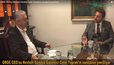 Nevhan Gündüz Gazeteci Celal Toprak’ın sorularını yanıtladı.