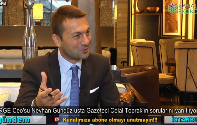 Nevhan Gündüz Fairmont Quasar İstanbul’da Gazeteci Celal Toprak’ın sorularını yanıtladı.